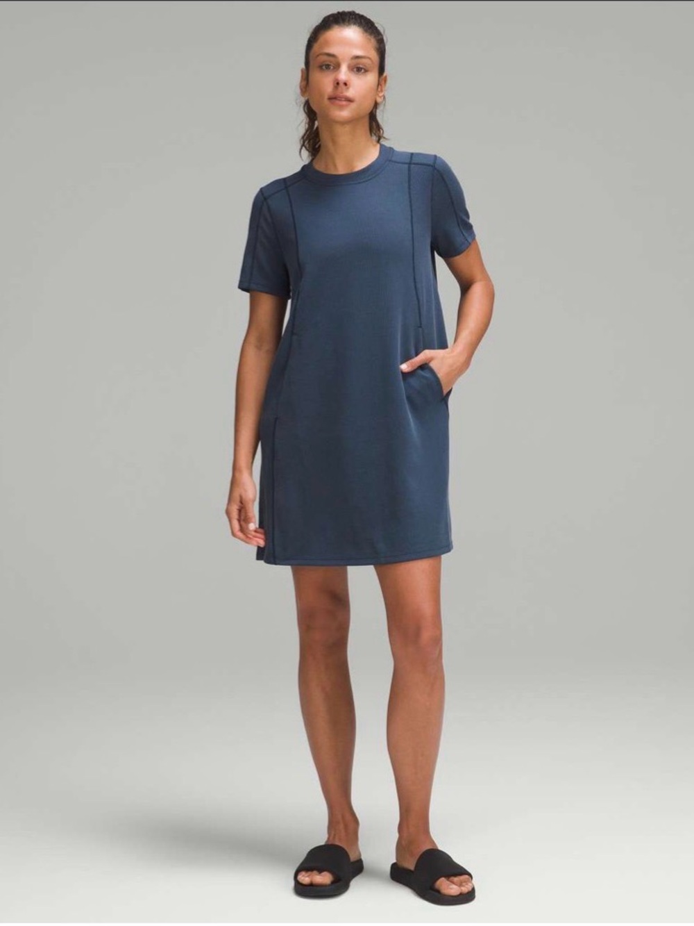 Lululemon Ribbed Softstreme T-Shirt Dress
True Navy